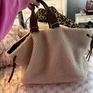 Cozy Cream and brown anthropology Tote Bag